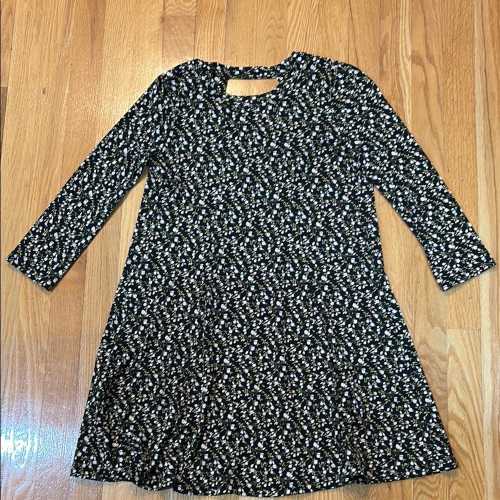 Floral Black Dress